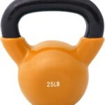Kettlebell Weights Vinyl Coated Iron - 12 Size Options, 5lbs-50lbs - Coated for Floor and Equipment Protection, Noise Reduction, Ballistic, Core, Weight Training