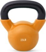 Kettlebell Weights Vinyl Coated Iron - 12 Size Options, 5lbs-50lbs - Coated for Floor and Equipment Protection, Noise Reduction, Ballistic, Core, Weight Training