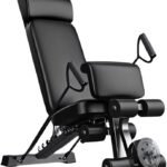 17-in-1 Multifunctional Dumbbell Stool & Sit-Up Bench – Adjustable Backrest, Foldable Home Gym Equipment, 500kg Weight Capacity – for Dumbbell Press, Tension Rope, Core Workouts & Full-Body Training