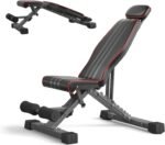 Adjustable 660LBS Weight Bench, 16 Positions Heavy Duty Weight Lifting Sit Up Bench Workout Benchs Folding Bench Press Exercise Bench