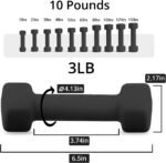 Dumbbells 10 Colors Options Compatible with Set of 2 Neoprene Dumbbells Set,1-15 LB, Anti-Slip, Anti-roll, Hex Shape - Image 2