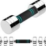 Single Steel Adjustable Dumbbell, 5/10/15lb Free Weight Single Dumbbell, Non-Slip and Comfortable Foam Handle, Adjustable Single Dumbbell for Home Gym Office Exercise