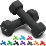 Dumbbells 10 Colors Options Compatible with Set of 2 Neoprene Dumbbells Set,1-15 LB, Anti-Slip, Anti-roll, Hex Shape