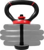 Adjustable Kettlebell Handle for Weight Plates, Dumbbell Converter for Strength Training Kettlebells, Home Gym