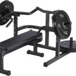 Chest Press Machine with Independent Converging Arms, 1050LBS Bench Press Machine with Independent Flat Bench, Heavy Duty Bench Press Rack for Home Gym, Adjustable Chest Workout Equipment