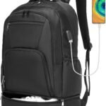 Gym Backpack for Men,Gym Bag with Shoe Compartment Lightweight Travel Workout Sports Backpack with USB Charging Port
