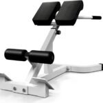 Roman Chair Back Extender - Angle & Height Dual Adjustable Hyperextension Bench for Home Gym - Adjustable Back Exercise Machine