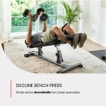 Semi-Commercial Sit-Up Bench For Core Workouts and Decline Bench Press. Adjustable Weight Bench with Reverse Crunch Handle with 4 Adjustable Height Settings. Great Ab Workout Equipment - Image 2