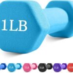 Dumbbells with Neoprene Coating（Single）, 1LB-3LB Anti-Roll, Anti-Slip, Hexagonal Home Fitness Equipment for Shoulder, Neck, and Hand Training for Seniors over 55 old
