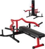 Chest Press Bench for Home Gym, Bench Press Machine with Independent Converging Arms, 1050 LBS Load Capacity Adjustable Flat Incline Bench for Arm, Chest, AB Workout