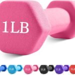 Dumbbells with Neoprene Coating（Single）, 1LB-3LB Anti-Roll, Anti-Slip, Hexagonal Home Fitness Equipment for Shoulder, Neck, and Hand Training for Seniors over 55 old