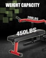 Chest Press Bench for Home Gym, Bench Press Machine with Independent Converging Arms, 1050 LBS Load Capacity Adjustable Flat Incline Bench for Arm, Chest, AB Workout - Image 2